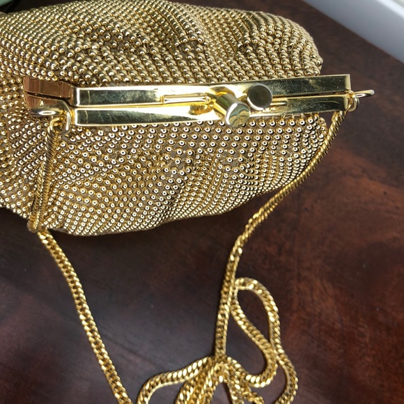 Whiting & Davis International Gold Tone Mesh Bag - Picture 6 of 12